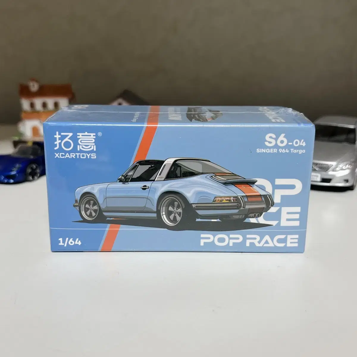 1:64 포르쉐 싱어 964 타르가 걸프 컬러 다이캐스트